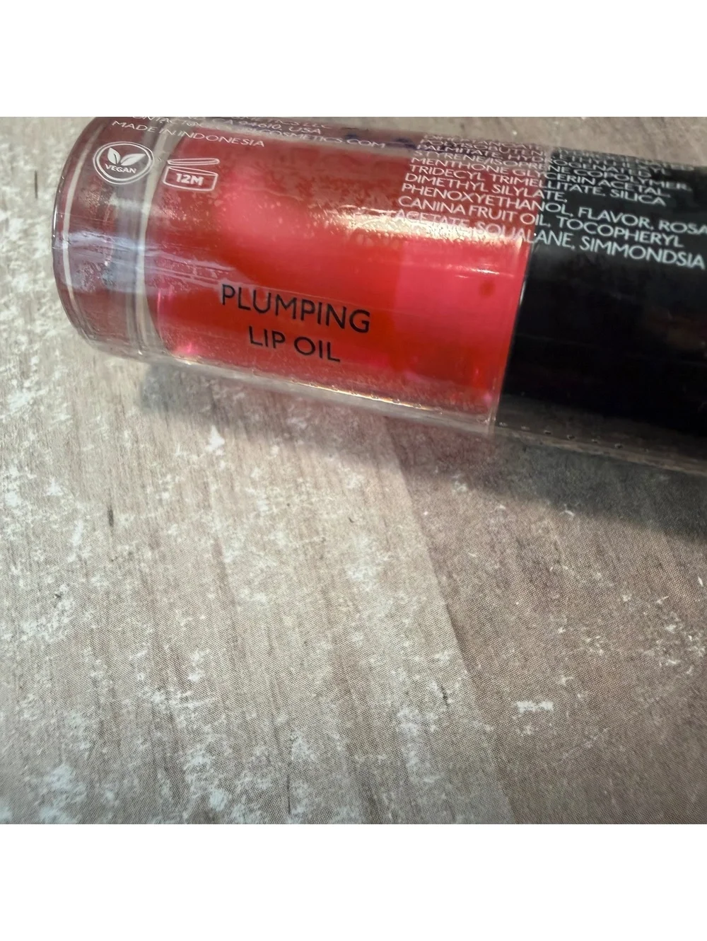 GloGirl Cosmetics Lip Oil in Literally Deluxe Mini .12 fl oz/3.5mL Sealed